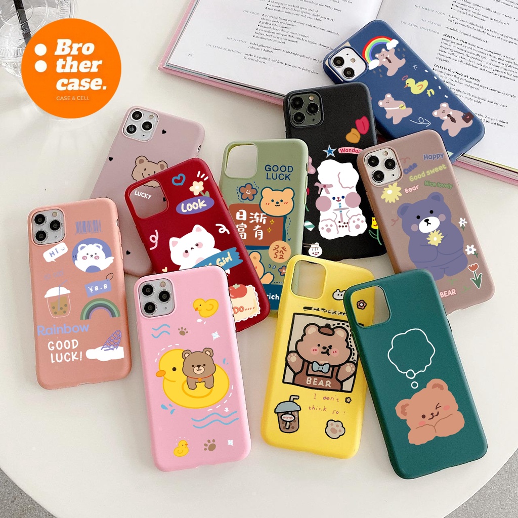 Softcase CUTE LITTLE BEAR vivo y11 y12 y15 y17 y19 y91 y93 y95 y1s y91c y30 y50 y20 y20s y12s y51202