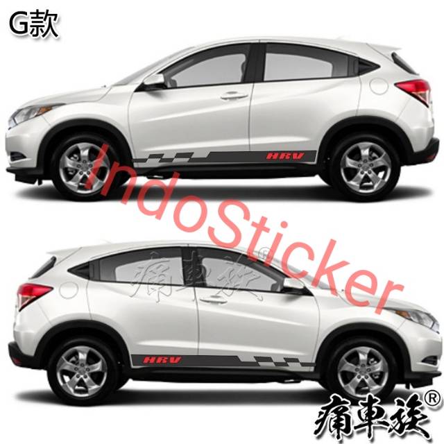 PROMO TERMURAH sticker mobil hrv stiker list sisi samping honda hrv