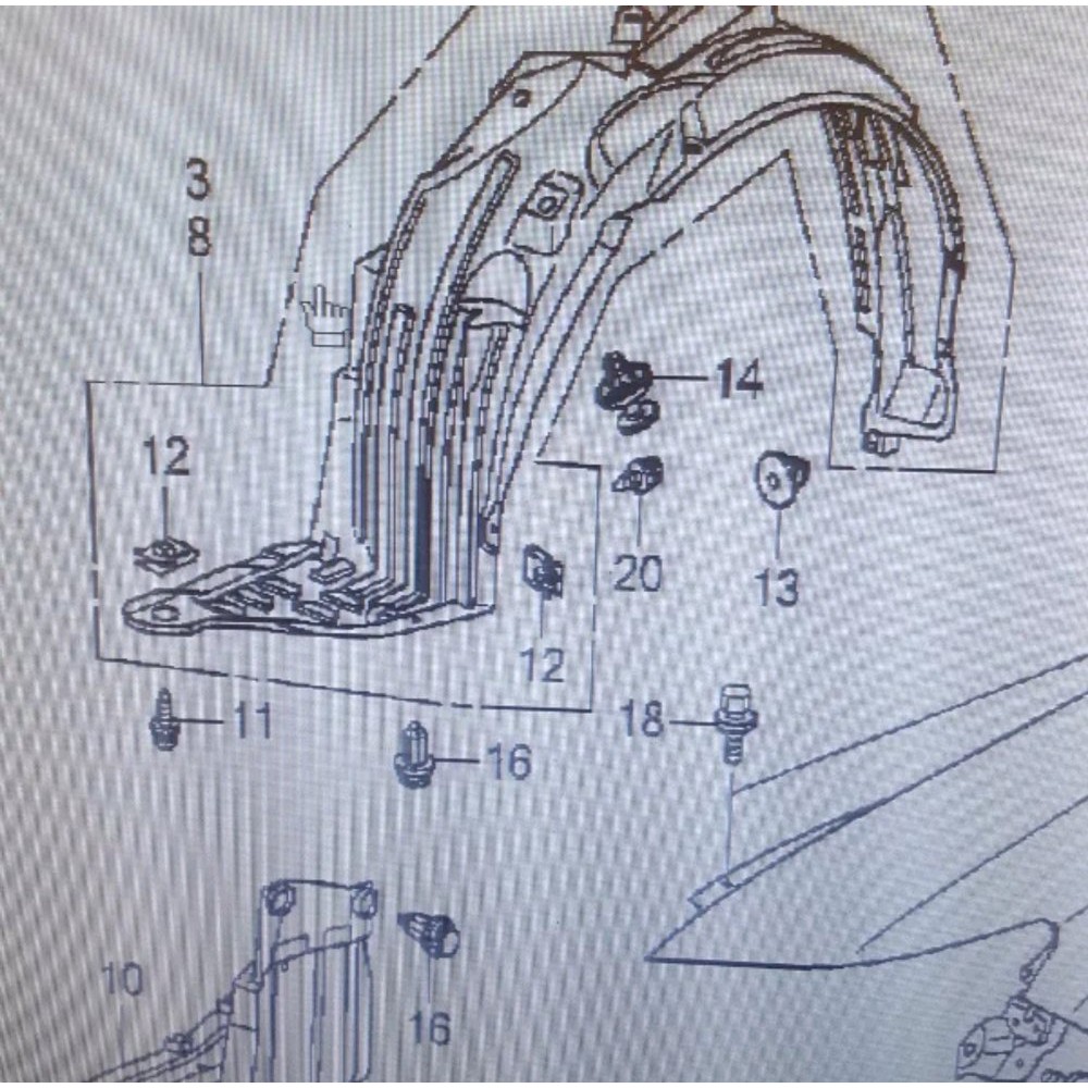 Inner Liner Fender Bemper Depan Jazz S RS 2014 2015 2016 2017 Original Asli 1pc