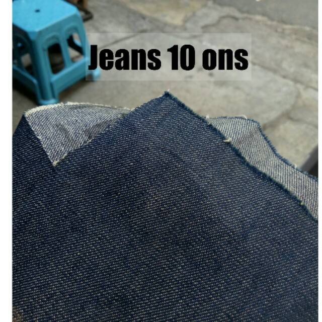 BAHAN KAIN JEANSWEST BLUE JEANS 10 ONS DENIM / BAHAN KAIN JEANS ADEM METERAN GULUNGAN (YARD)