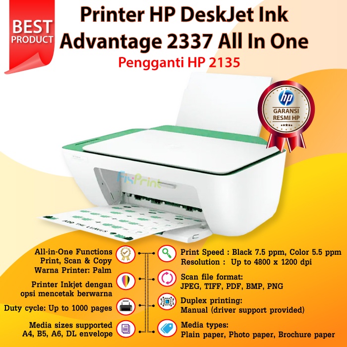 Printer 2335 2336 2337 Pengganti seri 2135 Type Cartrdige 682