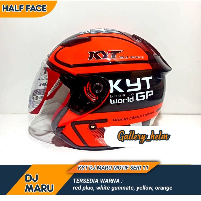 Jual Helm Kyt Dj Maru Motif Red Fluo Helm Kyt Half Face Gallery