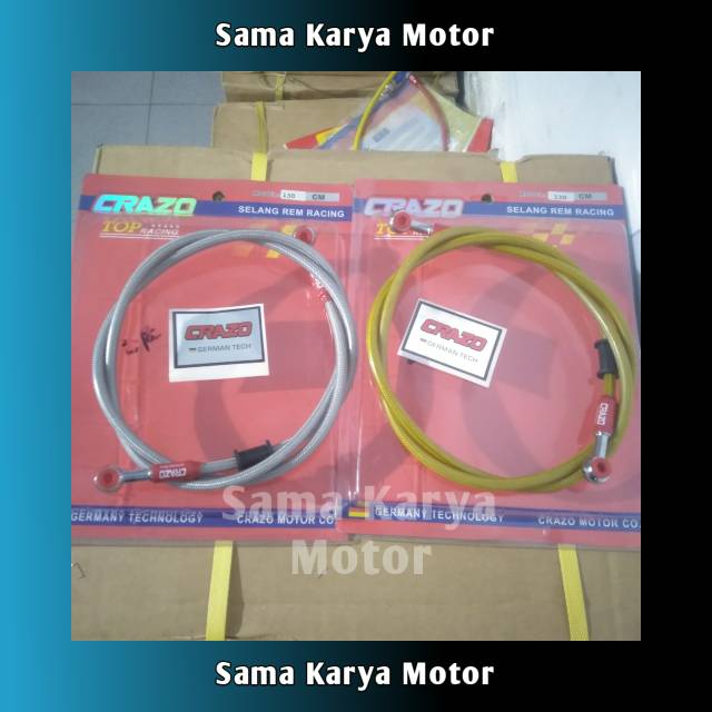 KL56 selang rem racing / selang rem 130 cm / selang rem depan / selang rem variasi / selang rem