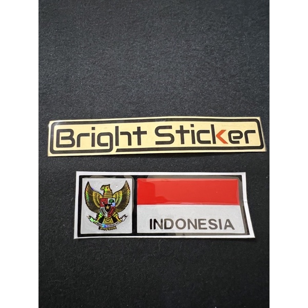 STICKER EMBLEM GARUDA BENDERA INDONESIA MERAH PUTIH TIMBUL