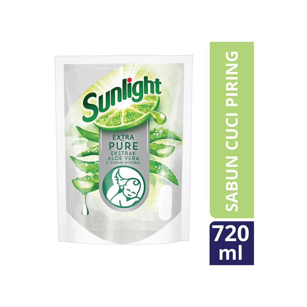 Sunlight Pencuci Piring Refill Extra Pure 720ml
