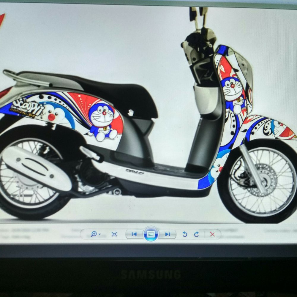 Decal Sticker Honda Scoopy Doraemon Terbaik Shopee Indonesia