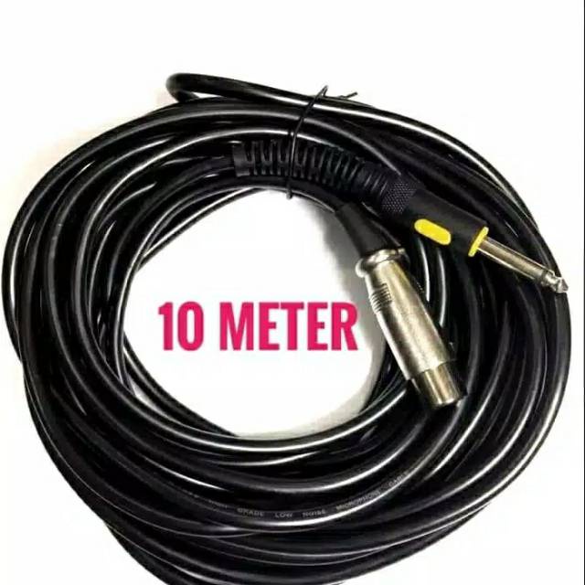 KABEL MICROPHONE PREMIUM NOISE 10 METER BERKUALITAS