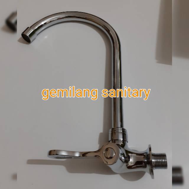 Kran cuci piring favios kuningan engkol tembok