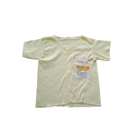 BAJU BAYI TANGAN PENDEK POLOS  NEWBORN