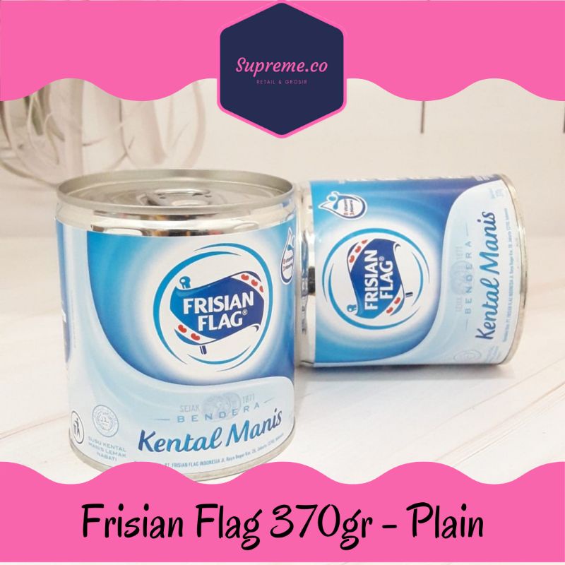 

susu kental manis kaleng FRISIAN FLAG SKM - plain 370gr