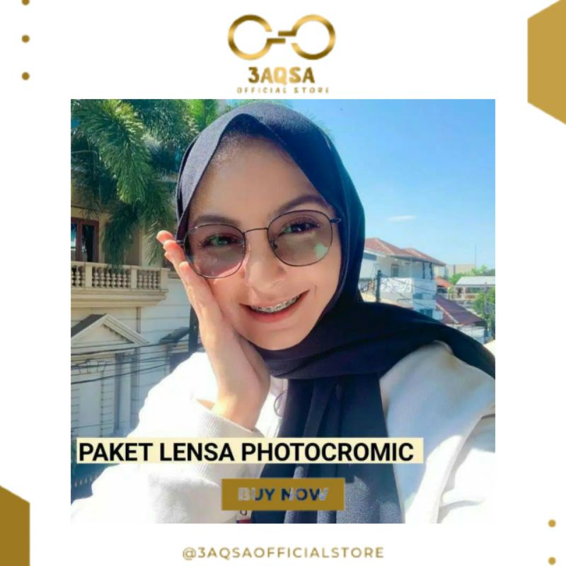 Frame Kacamata Korea 8261 Gratis Lensa Minus Photocromic Antiradasi Blueray Bluecromic Kecamata Wani