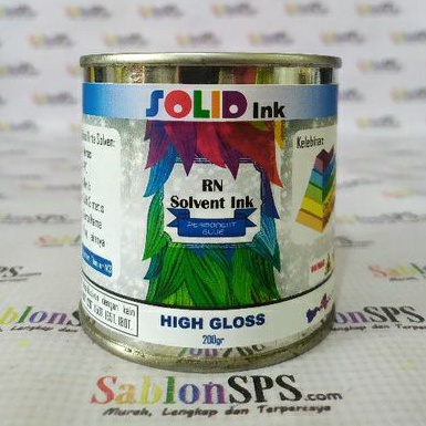 TINTA SABLON PVC SOLVENT BASED 200 gr PERMANENT BLUE KERTAS VINYL AKRILIK KULIT SINTETIS