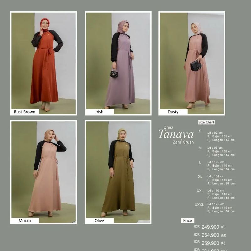 TANAYA DRESS by Ar Rafi [ NEW - AR Rafi Dress Series ] Gamis Ar Rafi