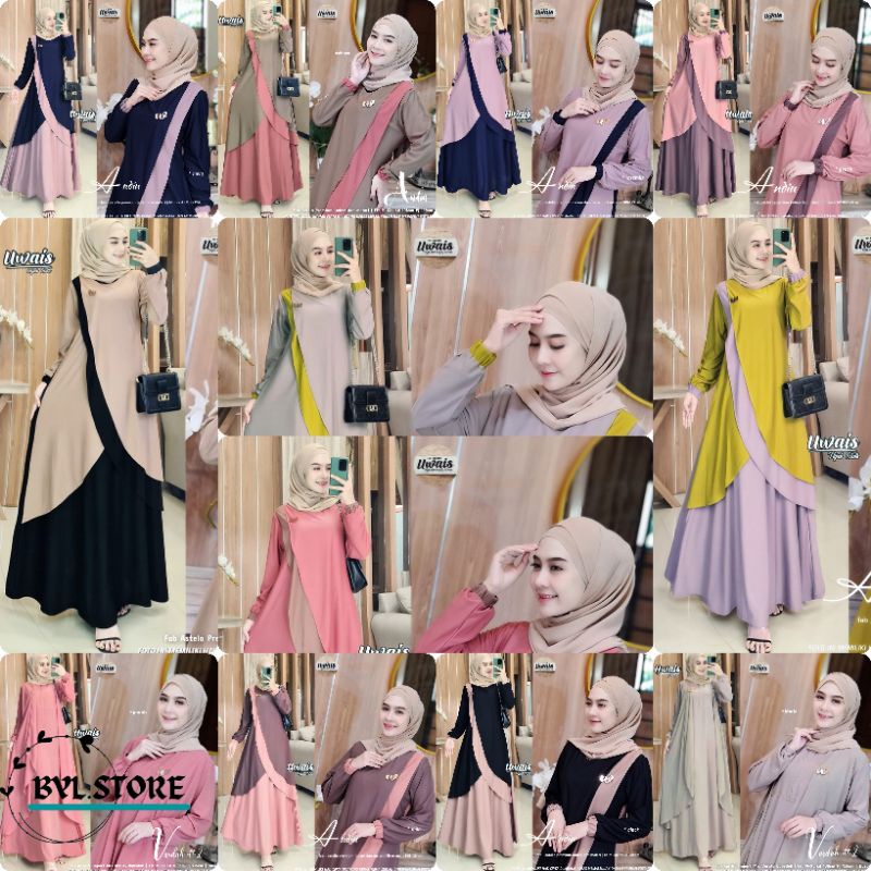 ANDIN MAXY ORIGINAL BRAND UWAIS HIJAB//GAMIS DRESS MAXY TERBARU//DRESS MAXY PREMIUM PRODUK BERLABEL