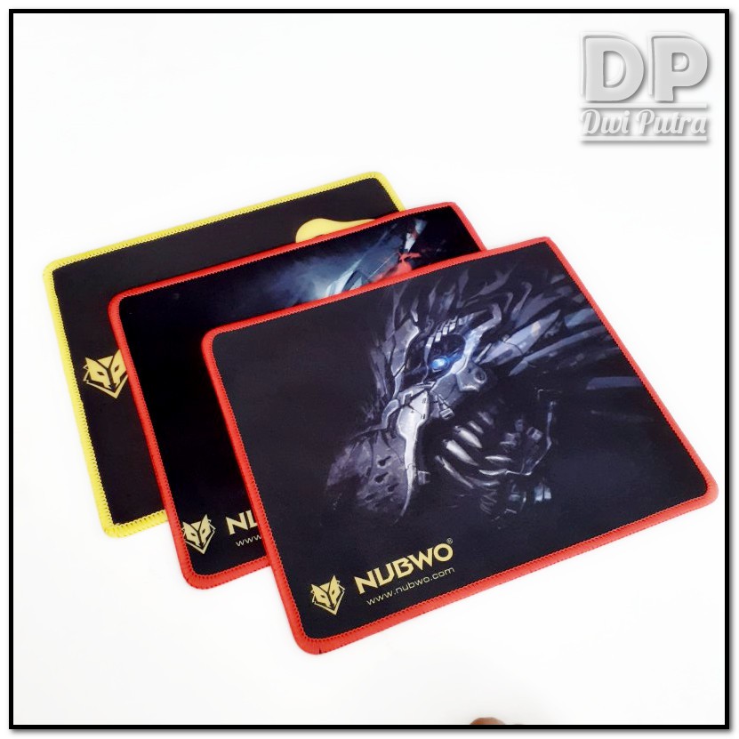 MOUSEPAD NUBWO NP SERIES - STANDARD SIZE // GAMING KANTOR MURAH ANTISLIP ALAS RUBBER PINGGIR OBRAS