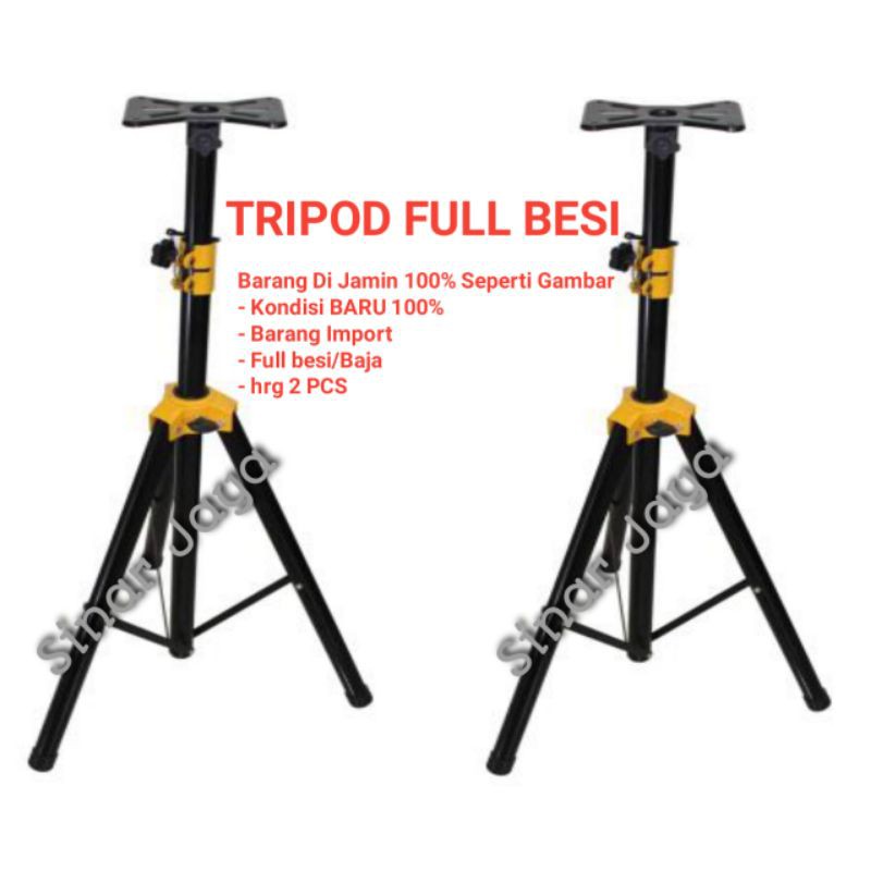 Stand Speaker FULL BESI / Tripod Speaker Bahan Full besi