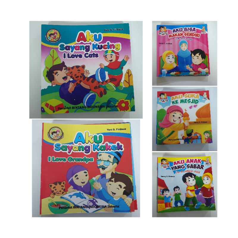 Buku Anak SERI BALAITA PINTAR (dua bahasa) paket 1pcs + 5 pcs