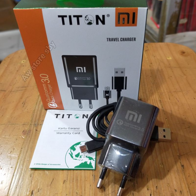 Charger Xiaomi Micro usb Fast Charging Qualcomm 3.0 Original by Titon