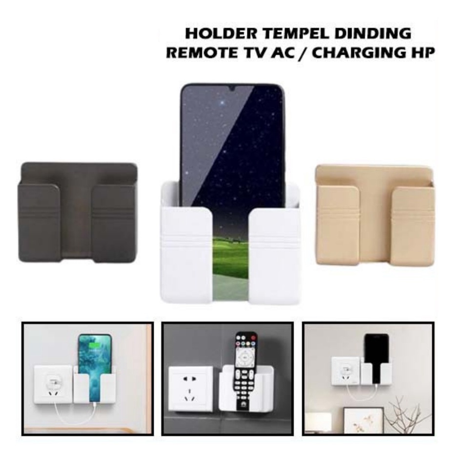 Trend-Holder HP Dinding Holder HP Tempel Dinding Tempat Remote di Dinding Tempat HP