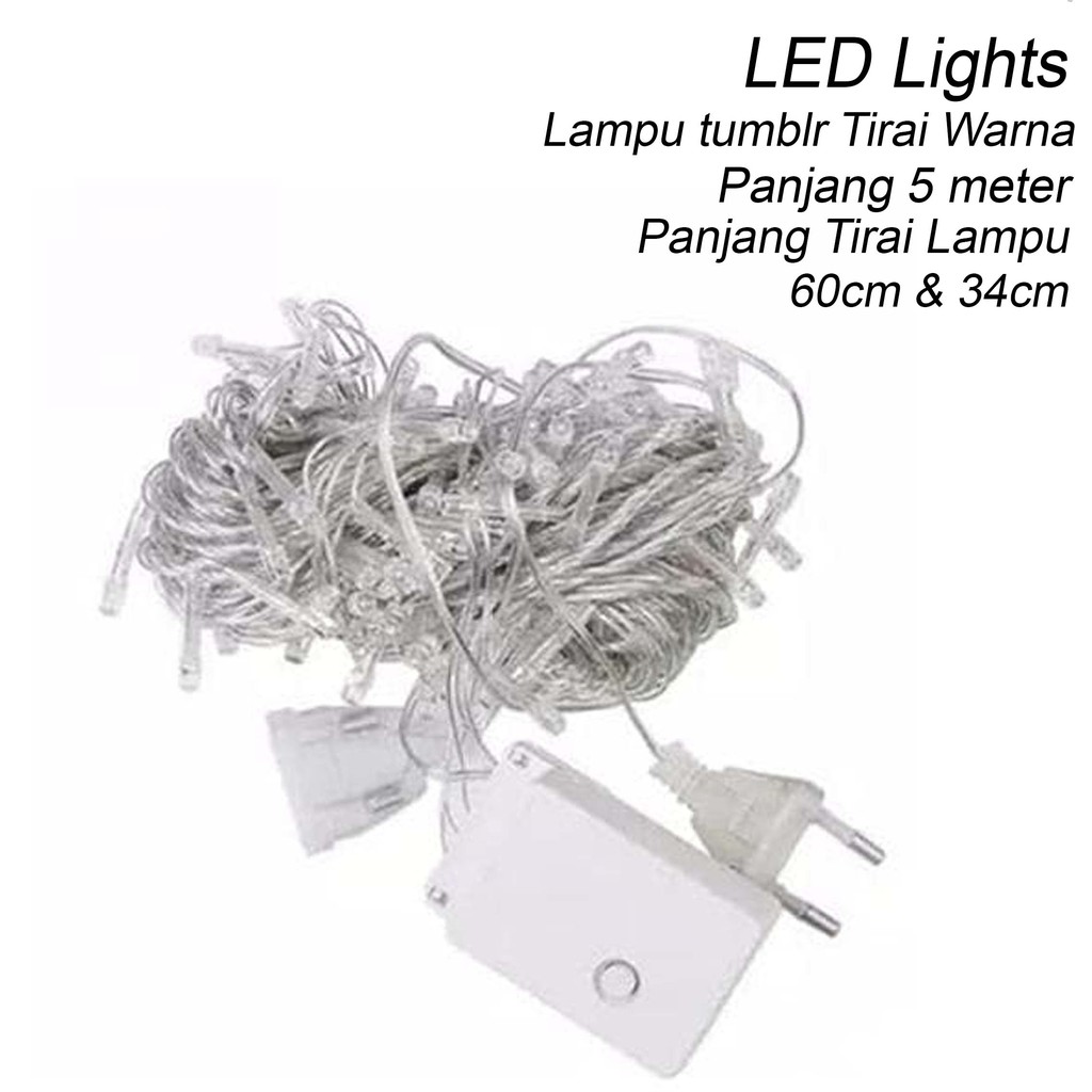 Lampu / Tambler /Lampu gantung Tirai / 5 meter / Hiasan / tembok