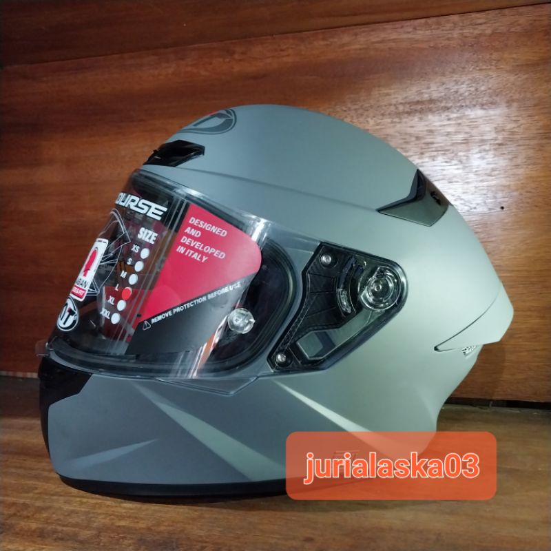 HELM KYT TTC  | KYT TT COURSE SOLID GREY DOF  | FULL FACE