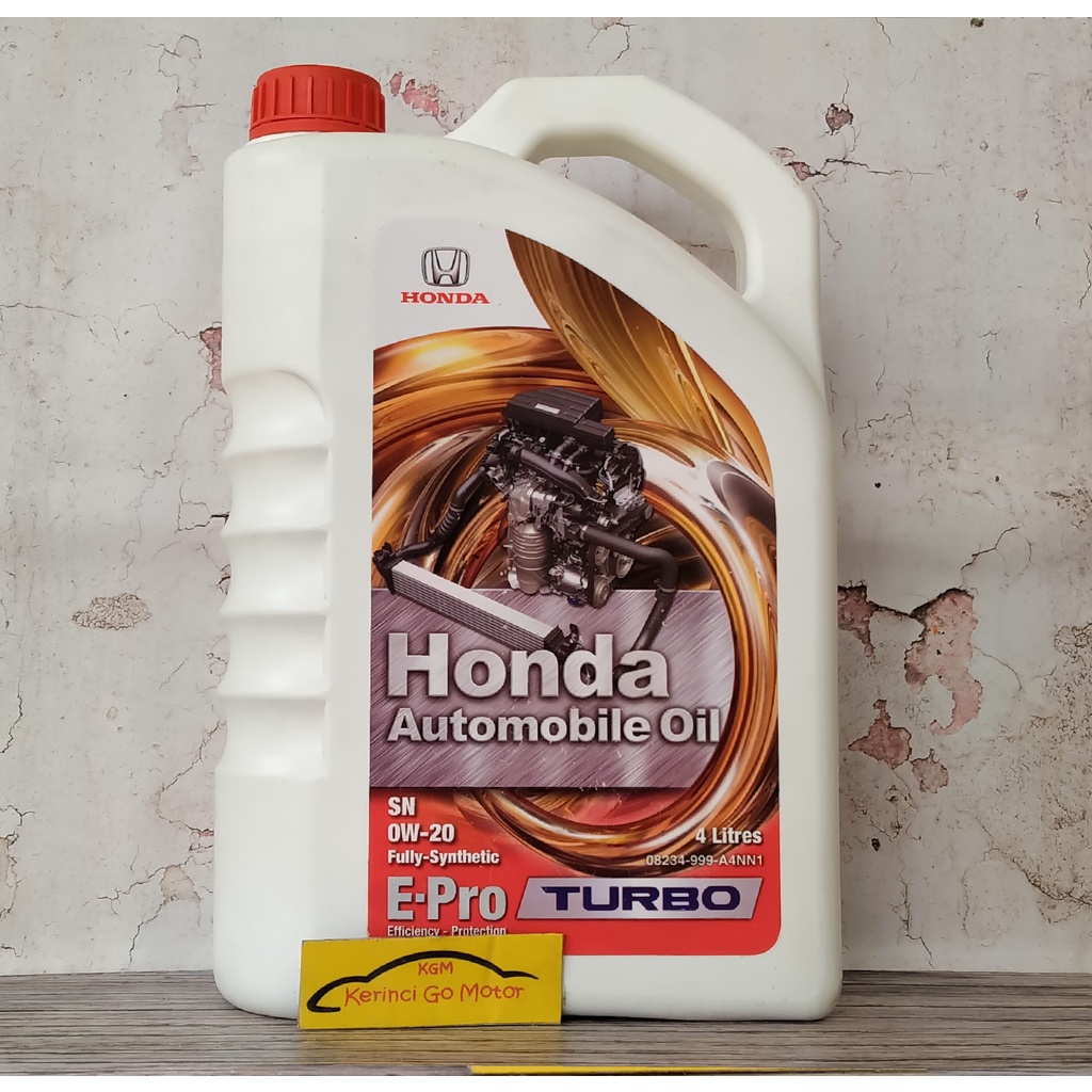 OLI HONDA EPRO TURBO 0W-20 4L FULL SYNTHETIC OLI MESIN HONDA