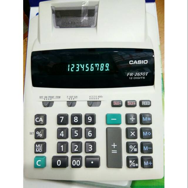 KALKULATOR STRUK CASIO 12 DIGIT FR-2650 RC