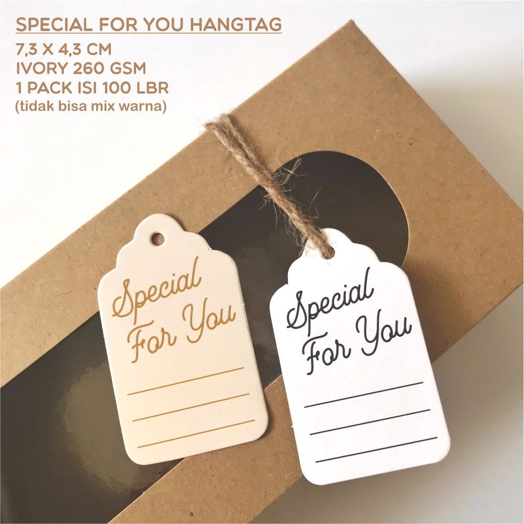 

Special For You Hangtag / Hang Tag Kado [1 pack isi 100pcs]