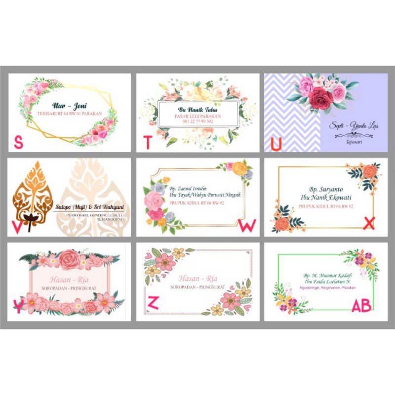 

amplop sumbang custom motif isi 2 Dus