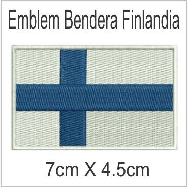 Finlandia Emblem Bordir Badge