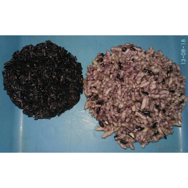 

Rengginang mentah ketan item 1kg rengginang ketan hitam pakai terasi & non terasi khas Karawang