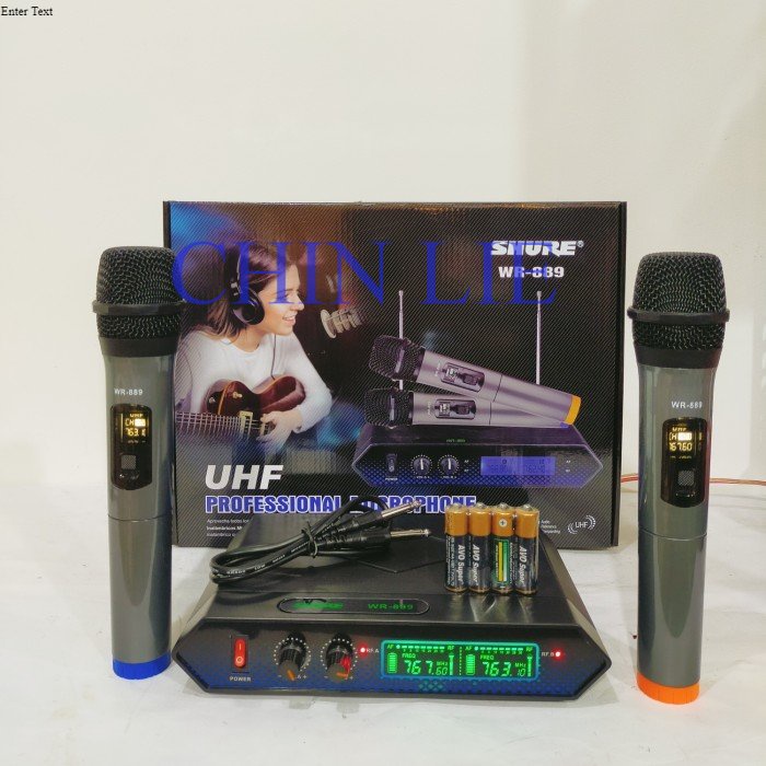 MIC SHURE WIRELESS WR - 889 WR889 HANDHELD