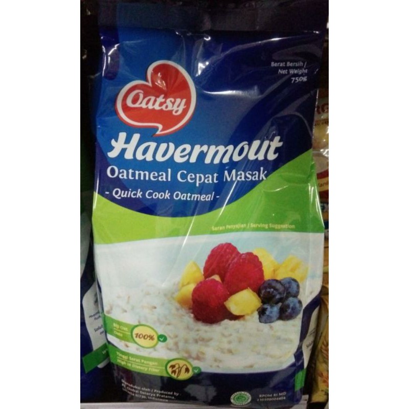 

Oatsy Havermout Oatmeal Cepat Masak 750gr|| Toko ini geratis bublewarp
