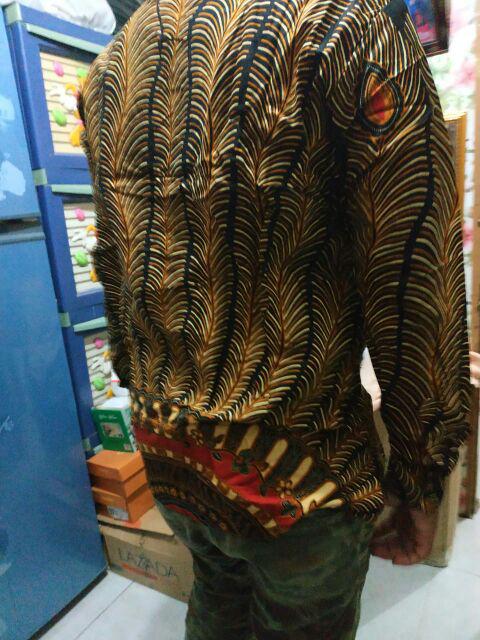 Asifa Batik Hrb026 Kenongo Kemeja Tosca Pendek Pekalongan Padi M L Xl Sogan Tulis Halus Kemeja Batik