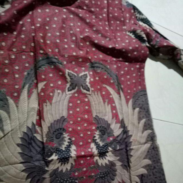 M-l-xl-xxl Batik Tunik Wanita Asj Sa Hrb026 Kenongo Pekalongan Sogan Tulis