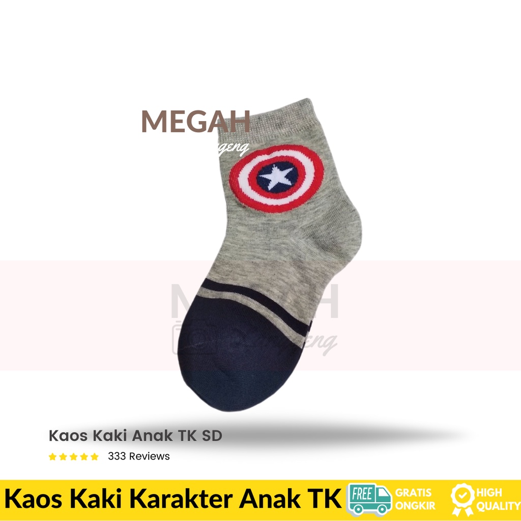 [5 Pairs] kaos kaki superhero - kaos kaki anak tk laki laki - Kaos kaki Anak Laki-Laki kaus kaki sekolah TK SD motif -Batman Spiderman Printed Cotton Socks Kaus kaki katun anak untuk bayi -kaus kaki kartun anak-anak dan kaos kaki bayi lucu pria wanita
