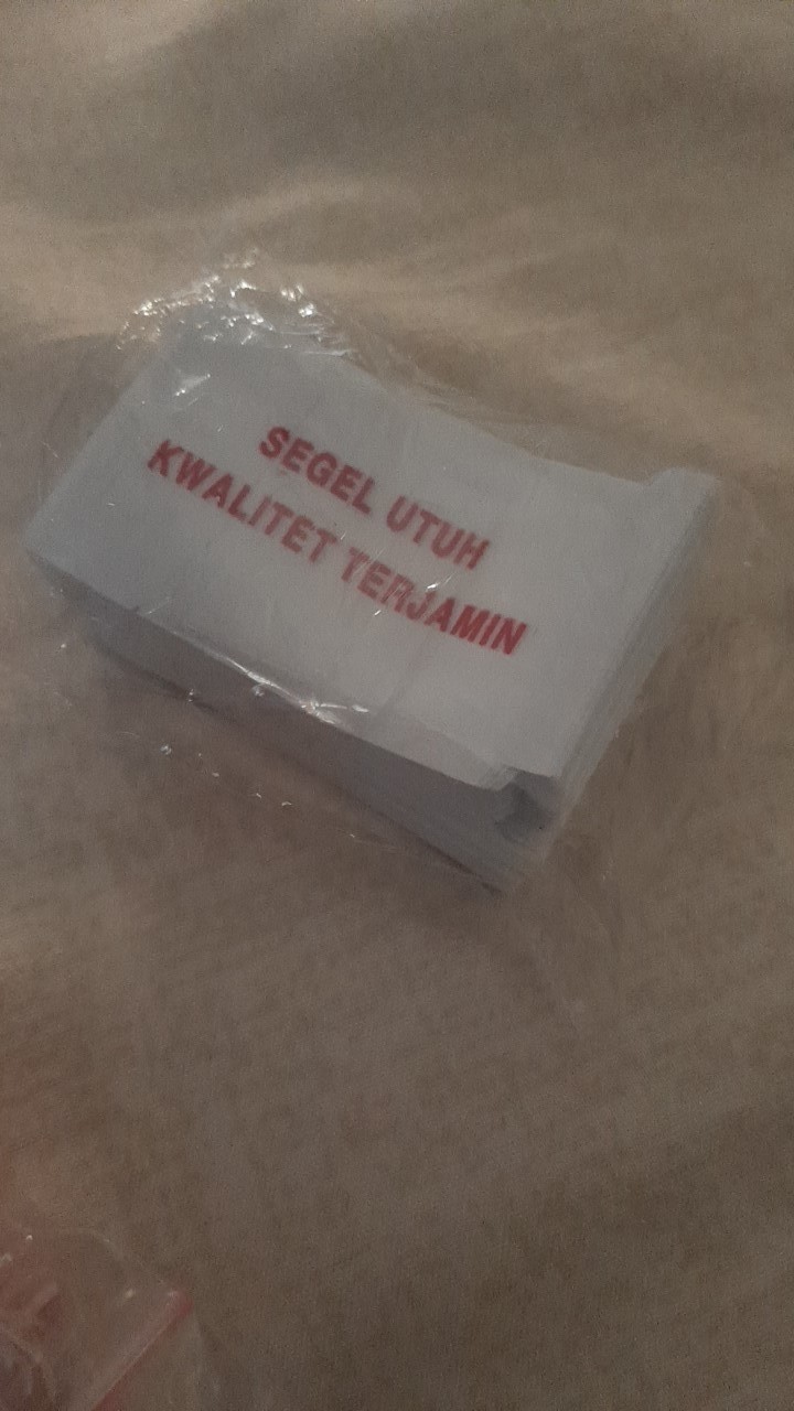 Plastik Segel Shrink Pvc Botol Kecap Aqua Putih 3.5x5.5cm / 33mm X 55mm Segel Utuh Kwalitet Terjamin