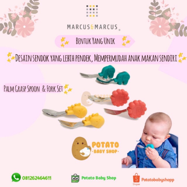 Marcus &amp; marcus Palm Grasp Spoon &amp; Fork Set