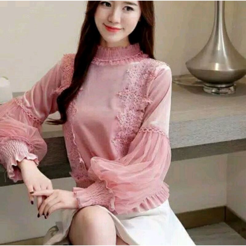 blouse brokat import | atasan brokat import | brukat import