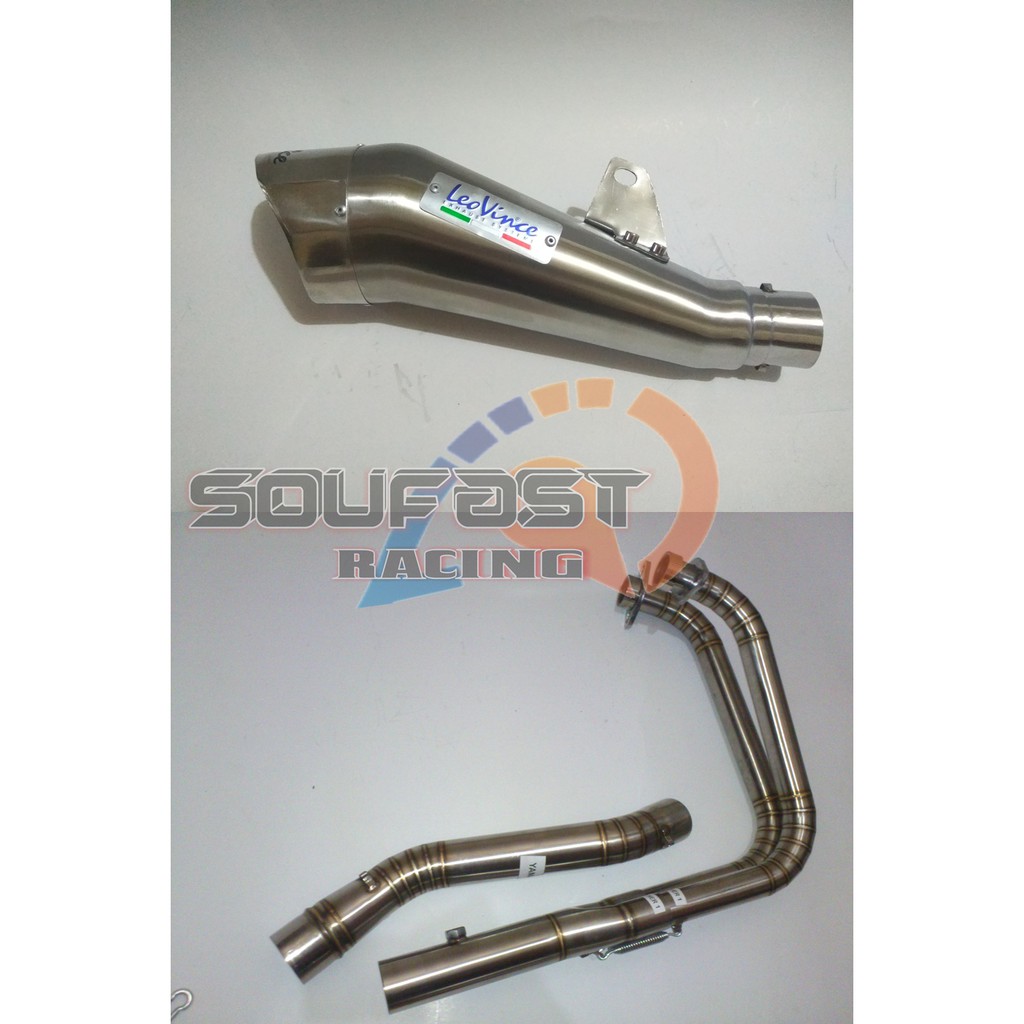 knalpot racing leovince cobra fullsystem R25 Mt25