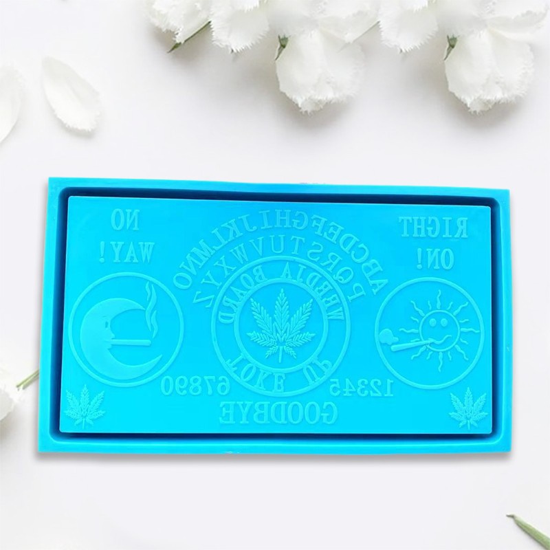 Glitter Sun Moon Letters Tray Epoxy Resin Mold Jewelry Cosmetic Box Silicone Mould DIY Crafts Storage Box Decorations Tool