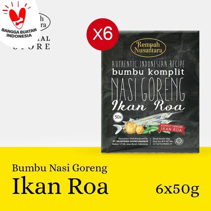 

Cuci Gudang Awal Tahun REMPAH NUSANTARA BUMBU NASI GORENG ROA (50 GRAM) 6 SACHET Cuci Gudang Awal