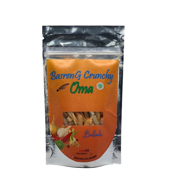 

Basreng Crunchy Oma Rasa Balado by Family99 Asli Bandung