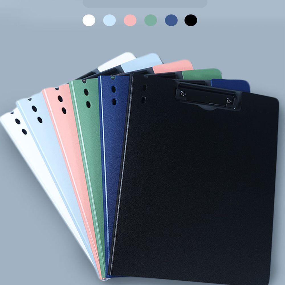 AUGUSTINA Multifunctional File Clipboard Vertical Writing Clipboard A4 File Folder Portable Writing Pad Board Office School Supplies Memo Clip Board Test Paper Storage Double Clips Clipboard Folders/Multicolor