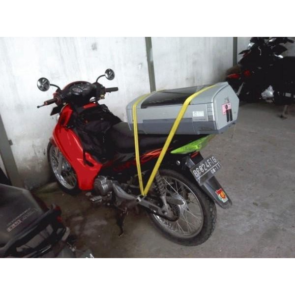 Tali Tidon Murah/Tali Gesper Pengikat Barang di Motor Ratchet Tie Down Set/Tali Pengikat Barang Motor