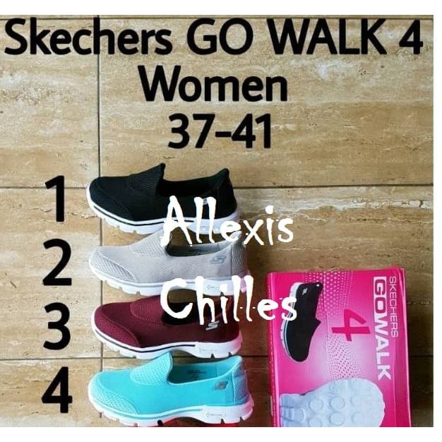 Sepatu Slip On Wanita Santai Casual Skechers Go Walk 4 Ori BESTSELLER