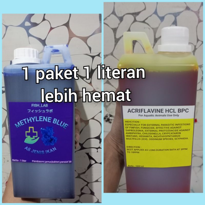 methylene blue 1 liter / Acriflavine hcl 1 liter / methylene blue / metylene blue / obat ikan / metylene blue 1 liter / methylene blue 1 ltr / Acriflavine / Acriflavine hcl / acriflavine 1 ltr