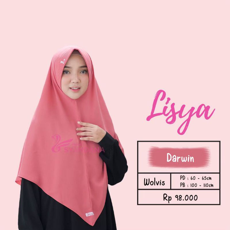 Lisya size M by Hijab Syandana/Khimar syar'i/jilbab syar'i/hijab terbaru