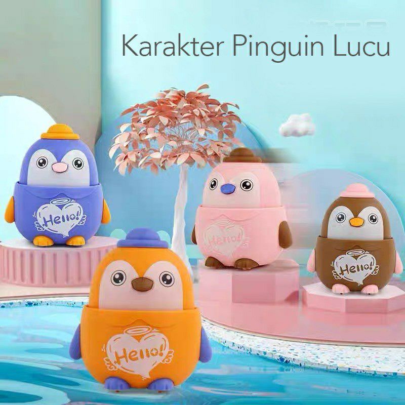 ~ PIYOSHI08 ~ Mainan Anak Bayi Edukasi Bentuk Owl Cute Burung Hantu Tanpa Baterai Press n Go MA04