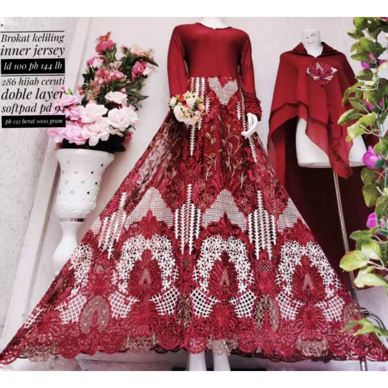 GAMIS BRUKAT KUALITAS PREMIUM HARGA GROSIR